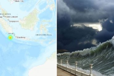 ¡ATENTOS! Emiten alerta de tsunami en Indonesia tras fuerte sismo de 6,9 (+Videos)