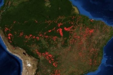 ¡VEA! La NASA muestra cómo se ve desde el espacio el arrasador incendio del Amazonas (+Foto)