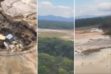 ¡VEA! Así luce el ecocidio que ocasionaron en el Arco Minero: el régimen ni lo menciona (+Video)