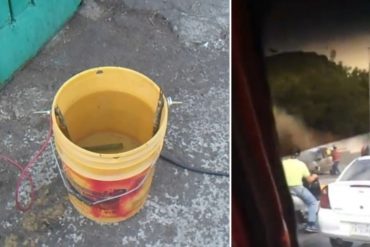 ¡NO HAY NI AGUA! Incendio de un vehículo es mitigado por funcionarios de los Bomberos de Caracas a punta de “tobito” (+Video)