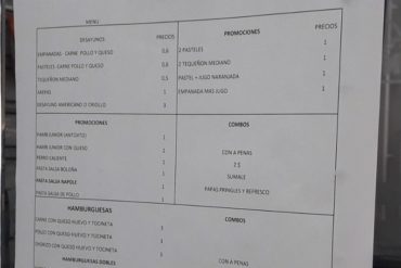 ¡SIN VUELTA ATRÁS! “¡Come aquí con 1 dólar!”: la divisa gana terreno en la lista de precios de los comercios venezolanos