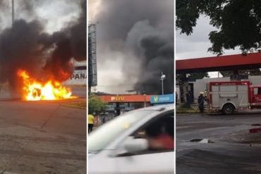 ¡ATENTOS! Reportaron explosión en estación de servicio La 700 en Ciudad Bolívar (+Fotos) (+Video)