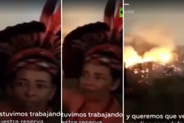 ¡QUÉ TRISTEZA! El desgarrador testimonio de un indígena por incendios en el Amazonas: “Mataron a nuestro río y nuestra fuente de vida” (+Video)