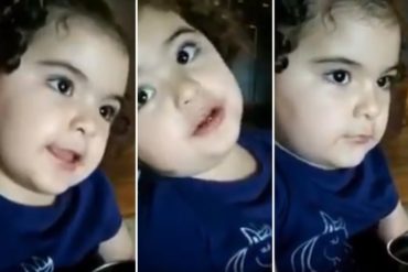 ¡MOLESTA! La palabrota que soltó esta niña cuando le nombraron a Maduro (+Video)