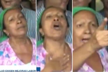 ¡SIN MIEDO! Abuela trabajadora se las cantó a Maduro en protesta: “No sea tan miserable” (+Video)