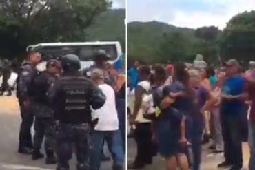 ¡ATENCIÓN! Sebin y PNB llegaron para dispersar protesta por agua en El Valle (+Videos)