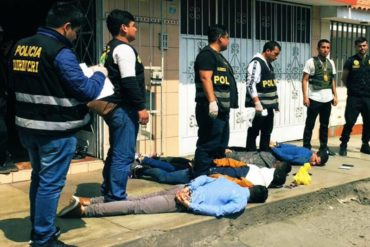 ¡OTRA RAYA MÁS! Detienen a 4 venezolanos en Perú tras asaltar casa de apuestas: estarían vinculados al “Tren de Aragua” (+Video)