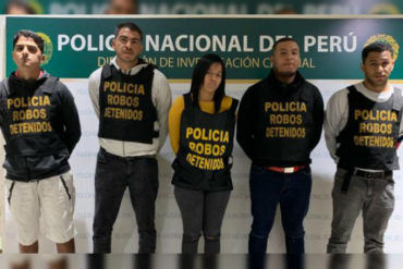 ¡SEPA! Detenidos 5 venezolanos en Perú integrantes de la banda “Los malditos de los Rolex” (Robaban lujosas prendas y las vendían en Venezuela)