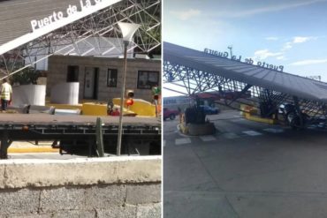 ¡VEA! Vientos huracanados ocasionaron destrozos en el Puerto de La Guaira (+Fotos+Video)