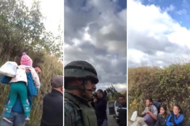 ¡TERRIBLE! “No pueden continuar”: así devolvieron a una familia de migrantes venezolanos que intentaba llegar a Ecuador sin visa (+Video)