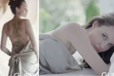 ¡CANDENTE! Angelina Jolie enciende las redes tras posar desnuda para comercial de un perfume (+Video)