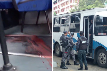 ¡QUÉ HORROR! Pasajero mata de un tiro en la cabeza a ladrón de autobús en Caracas (+Fotos +Video)
