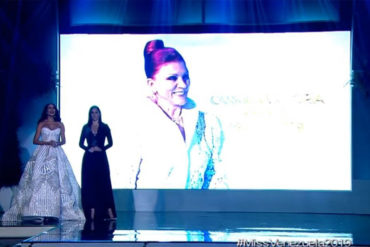 ¡INOLVIDABLE! Realizan un conmovedor homenaje a Carmen Victoria Pérez en el Miss Venezuela 2019