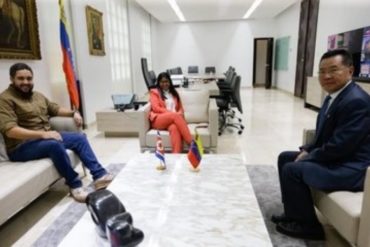 ¿QUÉ TRAMARÁN? Delcy Eloína y Nicolasito se reunieron con el embajador de Corea del Norte (+Fotos)