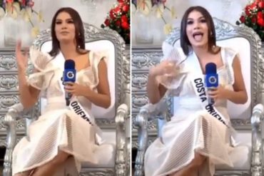 ¡METIÓ LA PATA! El pequeño desliz de la candidata al Miss Earth Venezuela en una entrevista: “Demasiado espontánea” (+Video)