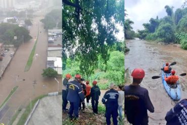 ¡FUERTE! Hombre cayó de un puente en Naguanagua tras fuertes lluvias de este #28Ago