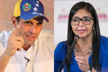 ¡SIN PELOS EN LA LENGUA! Capriles se las canta a Delcy por denunciar supuesto bloque de buque: Hacen el ridículo inventando historias