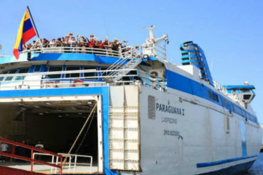 ¡DEBE SABERLO! Partió primera ruta comercial del nuevo ferry Paraguaná I: 6 salarios mínimos se necesitan para pagar un boleto