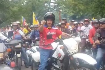 ¡BOCHORNOSO! Rodolfo Marco Torres encabeza caravana de motorizados en Maracay en rechazo a Trump (+Videos)