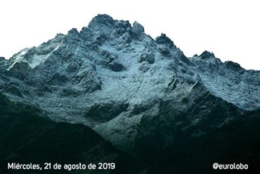 ¡NO SE LO PIERDA! Así amaneció la Sierra Nevada del estado Mérida este #21Ago (+Fotos)