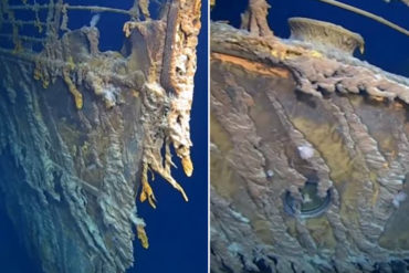 ¡IMPRESIONANTE! Difunden las primeras imágenes del Titanic a 107 años de su hundimiento (+Fotos +Video)