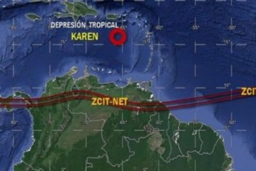 ¡ATENTOS! Karen se degrada a depresión tropical pero fuertes precipitaciones se mantendrán en el Norte Costero de Venezuela