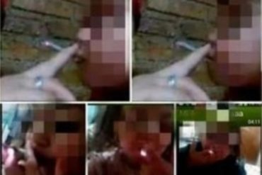 ¡INHUMANO! Mujer hacía fumar marihuana a su hija de 3 años y la grababa para amenazar al papá