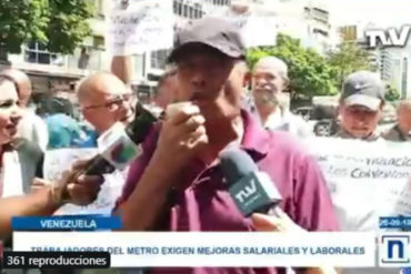 ¡CONTUNDENTE! Este trabajador jubilado del Metro se descargó contra Maduro: No sé cómo puede decir que es el presidente obrero (+Video)