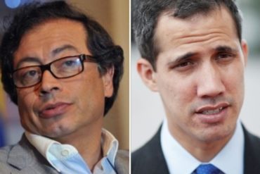 ¿DE VERDAD? Gustavo Petro dice que Guaidó tiene una “alianza con el narcotráfico paramilitar” y en redes le cayeron encima (+Foto)