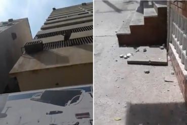 ¡VÉALO! Así quedó un edificio en Anzoátegui tras el sismo de 5.3 (+Video)