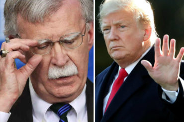 ¡EN DETALLE! Los 5 temas de política exterior por los que Trump habría separado a Bolton de su cargo según el NYT (Venezuela en la lista)