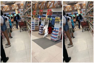 ¡DOLARIZADOS! Reportan larga cola para pagar en monedas extranjeras en un supermercado de Caracas (+Foto)