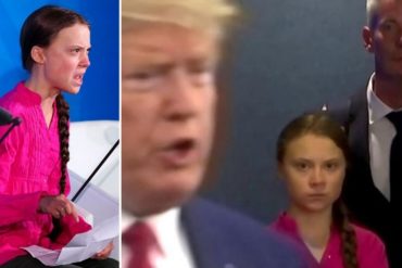 ¡VEA! El gesto de desagrado de la joven activista Greta Thunberg hacia Trump que no pasó desapercibido en la ONU (+Video)