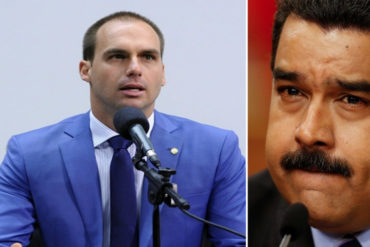 ¡ASÍ LO DIJO! Eduardo Bolsonaro propone cancelar visas a diplomáticos chavistas: Se «irritó» por presencia de expresidente de Cadivi