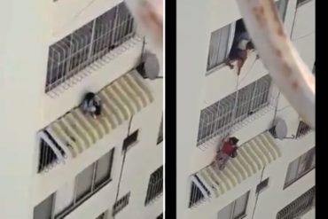 ¡DE INFARTO! Una niña de 5 años intentó escapar de su casa por la ventana desde un piso 12: Esto fue lo que pasó (+Videos)