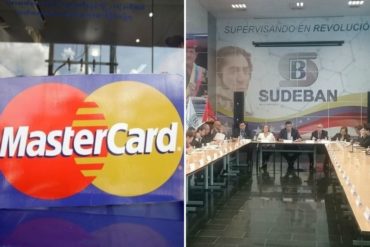 ¡PENDIENTES! Sudeban anuncia que MasterCard dejará de prestar servicio a 2 bancos en los próximos días