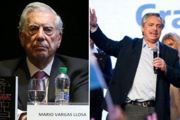 ¡FUERTE! Vargas Llosa lamenta triunfo de Alberto Fernández en Argentina: «Es una tragedia»