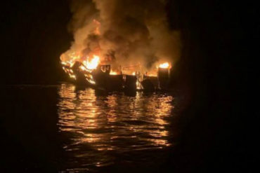 ¡LO ÚLTIMO! Reportan 8 muertos y 26 desaparecidos tras el incendio en un barco en California