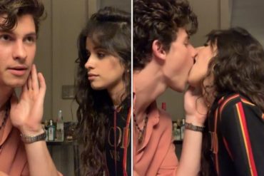¡PURA CALENTURA! El apasionado beso entre Camila Cabello y Shawn Mendes que encendió las redes (+Video)