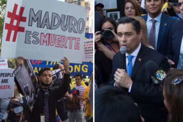 ¡LE MOSTRAMOS! Vecchio acompañó protesta contra Maduro frente a la sede de la ONU (+Fotos)