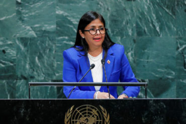 ¡PENA AJENA! Delcy Rodríguez agradeció a Maduro por permitirle llevar «su voz valiente a la ONU»