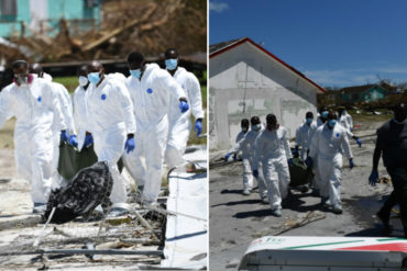 ¡UNA TRAGEDIA! La dolorosa recolección de cuerpos en la isla de Ábaco tras devastación de Dorian (+Fotos)