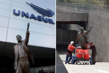 ¡LE CONTAMOS! Remueven la estatua de Néstor Kirchner de la sede de Unasur en Quito