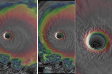 ¡VÉALO! El ojo del huracán Dorian quedó registrado en estas impactantes imágenes y es más hermoso de lo que imaginabas (+Videos)