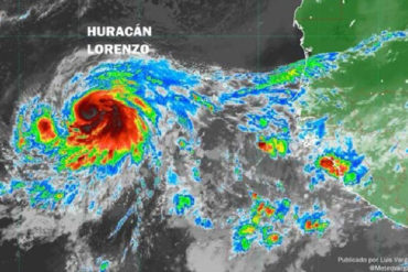 ¡ATENTOS! Huracán Lorenzo provocará lluvias y fuertes oleaje en estos 3 estados del país y en el Esequibo
