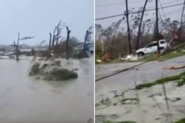 ¡LE MOSTRAMOS! El huracán Dorian causa destrozos en las Islas Ábaco en el noroeste de Bahamas (+Videos)