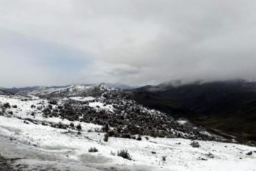 ¡MAJESTUOSO! Así amaneció el Pico El Águila tras la nevada de este #4Sep (+Fotos +Video)