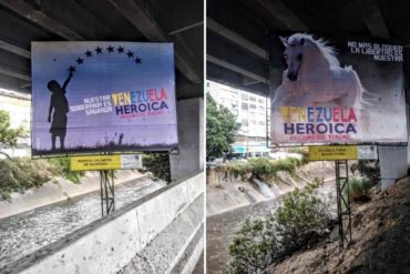 ¡POR FAVOR! El régimen llena las calles de propaganda contra Trump mientras los venezolanos padecen con el salario en menos de 2 dólares