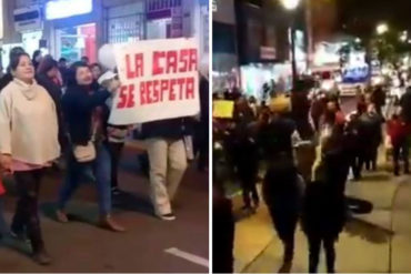 ¡MIRE! “Maduro recoge tu basura”, la bochornosa frase que corearon peruanos en marcha contra venezolanos (+Video)