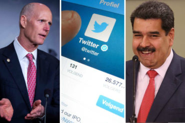 ¡DIRECTO! Rick Scott reclama a Twitter que permita el uso de su plataforma por un “dictador asesino” como Maduro: “¿En qué mundo viven?”